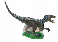 Figurka Dinozaura Velociraptor Na Podstawce Z Efektami Dźwiękowymi