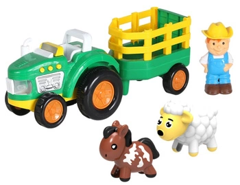 Zestaw Traktor z Postacią Farmera i Zwierząt ze światłem i dźwiękiem