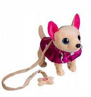 Interaktywny Duży Piesek W Kubraczku Chodzący I Grający Na Smyczy