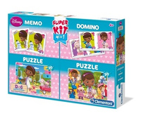 PUZZLE 30*2+ MEMOS+DOMINO KLINIKA dla pluszaków
