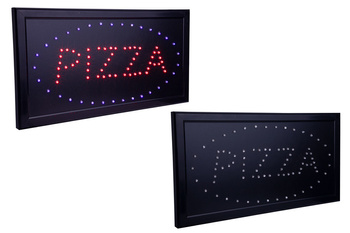 TABLICA NEON PIZZA NAPIS