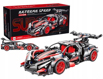 Klocki Auto Sportowe Supercar Extreme Speed Czerwony 465 Elementów