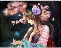 DIAMENTOWA MOZAIKA KOBIETA JAPONKA