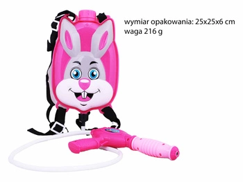 PISTOLET NA WODĘ PLECAK KRÓLIK SIKAWKA BROŃ WODNA