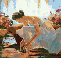 Malowanie Po Numerach Baletnica 40X50 Rama