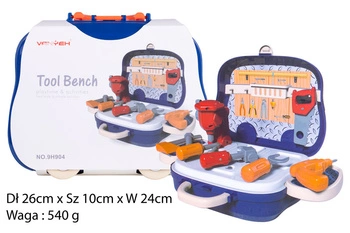 NARZĘDZIA W WALIZCE GRANAT MINI WARSZTRAT PAK 48/24
Dł 26cm x Sz 10cm x W 24cm 
Waga : 540 g
