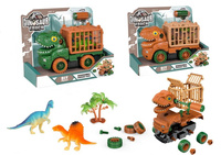 DINOZAUR AUTO KLATKA DO SKRĘCANIA + FIGURKI, pak 72, 
w zestawie auto (dwa warianty kolorystyczne) do skręcenia, śrubokręt, figurki dinozaurów, palmy, skały, 
wymiary opakowania: 20 x 10 x 16,5 cm