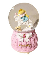 KULA ŚNIEŻNA ŚPIĄCA DZIEWCZYNKA ŚW/DŹW, pak 48 
kula 80 cm, światło i dźwięk, w środku figurka śpiącej dziewczynki, 
wymiar: 80 cm