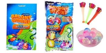 BALONY WODNE 111 SZT*12 BOX  PAK 144/
Wymiary szt 18x3x30 cm, Waga 75 g