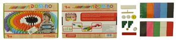 DREWNIANE DOMINO KLOCKI 200 SZT