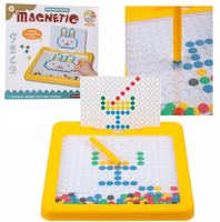 Magnetyczna Tablica Mozaika Układanka Montessori Dla Dzieci - 16 Szablonów