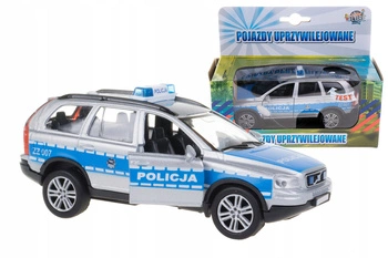 Samochód Policyjny Volvo Auto Van 14CM Z Dźwiękiem Dzieci Zabawa W Służby