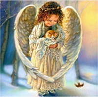 MALOWANIE PO NR. DZIEWCZYNKA ANIOŁEK Z KOTKIEM ZIMĄ PAK 15
40X50 CM