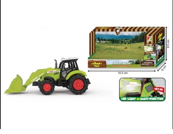 Ciągnik Traktor Pojazd Rolniczy z łyżką dźwiękiem światłem