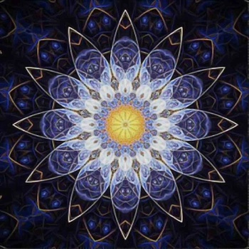 Mozaika Diamentowa 7d Haft Diamentowy Mandala Blue 30x30