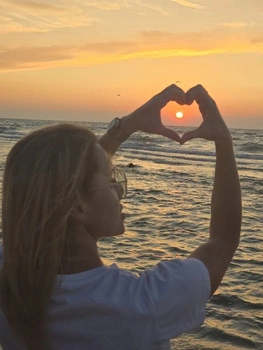 Diamentowa Mozaika Polskie Morze Zachód Serce 30x40 Cm Kreatywne Diamenty