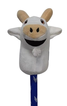 GŁOWA KOZIOŁKA NA KIJU Z DŹWIĘKIEM 67 CM, pak 12 
Wymiar : 67cm x 27cm