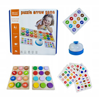 Norimpex Drewniana Gra Strzałki Układanka Z Dzwonkiem