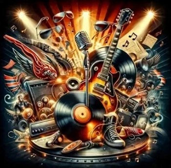 Diamentowa Mozaika Inspiracja Muzyczna 30x40 Cm Kreatywne Diamenty