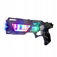 Pistolet Militarny Wojskowy Zabawka Z Efektami Świetlnymi I Dźwiękowymi