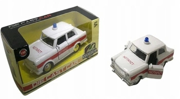 Auto Trabant Pogotwie Z Otwieranymi Drzwiami Karetka Pogotowia Pull-Back