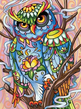 Diamentowa Mozaika Mandala Kot Artystyczny 30x40
