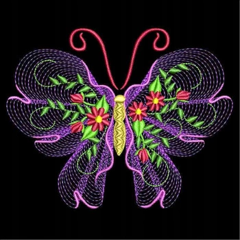 Mozaika Diamentowa 7d Haft Diamentowy Motyl Art 30x30