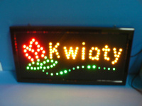 TABLICA LED KWIATY