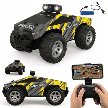 Auto Zdalnie Sterowane Z Kamerą Żółte Truck Off Road Aplikacja Na Telefon