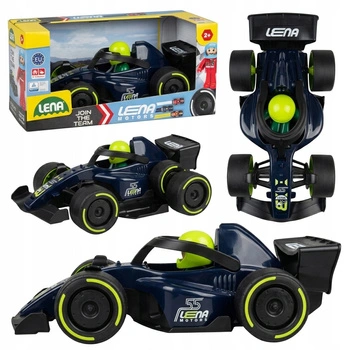 Formuła 1 Zabawka Wyścigówka Lena Granatowa Z Kierowcą Gumowe Koła