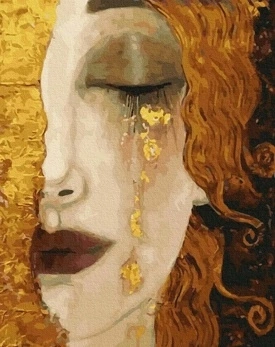 Malowanie Po Numerach 50X40 Cm Kreatywne Złote Łzy