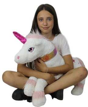 Pluszowy jednorożec Przytulanka z muzyką 90 cm