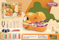 ZESTAW KREATYWNY CIASTOLINA MASA PLASTYCZNA DENTYSTA DINOZAUR