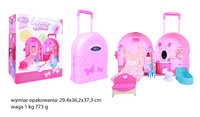 Domek dla lalek w walizce, łazienka