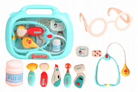 Zestaw Lekarski Mały Lekarz Pielęgniarka Dla Dzieci Światło Dźwięk Walizka