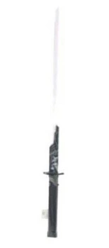 MIECZ ŚWIETLNY KATANA CZERWONY KOLOR ŚWIATŁA, pak 144/72
miecz skręcany, świecących w kolorze czerwonym. Wymagane baterie (nie zawarte w zestawie)
Wymiar: 3 x 2 x 82 cm
