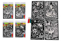 KOLOROWANKA VELVET 1 OBRAZEK +5 PISAKÓW FOLIA MIX WZORÓW pak 384/12
kot, syrenka, jednorożec, rybki, dinozaury, motyle