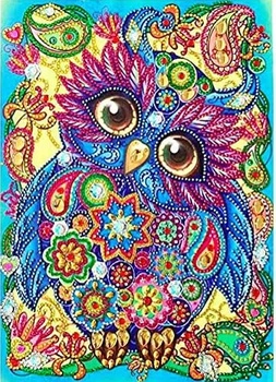DIAMENTOWY HAFT MANDALA KOLOROWY KOT 30X40 CM 7D