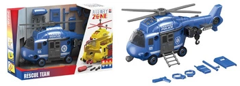 HELIKOPTER RATUNKOWY SKRĘCANA ASSEMBLY NIEBIESKI ŚWIATŁO, DŹWIEKA KARTON , pak-24/12 
Wymiary opak : 34cm x 13cm x 22cm, helikoptera : 31cm x 14,5cm x 8cm
helikopter, rozkręcany  za pomocą dołaczonego śrubokręta z 3 wymiennymi końcówkami . na dachu 4 przy