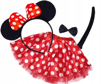 Strój Myszka Miki Przebranie Dla Dziewczynki Bal Przebierańców