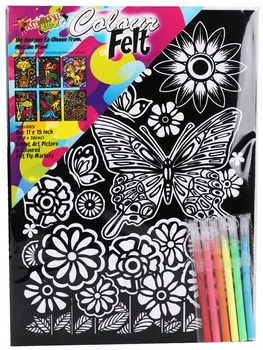 Duży Obraz Velvet Kolorowanka Malowanka Mandale Flamastry 28X38 Wzory