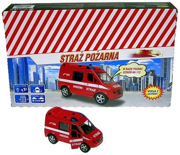 AUTO METAL*12 STRAŻ VAN 11 CM POLSKI GŁOS BOX