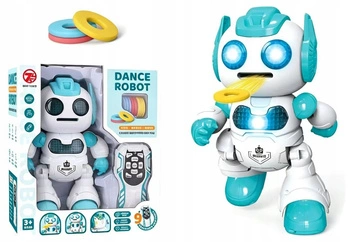 Robot Tańczący Na Pilota Wystrzeliwujący Dyski Niebieski Interaktywny
