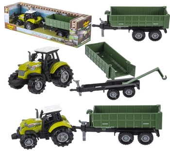 Ciągnik Traktor z Przyczepą na Podnośniku Zestaw Rolniczy dla dzieci