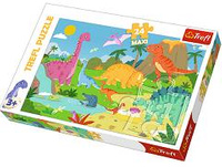 PUZZLE MAXI 24 DINOZAURY RYSUNKOWE