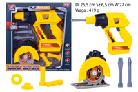 ZESTAW NARZĘDZI ŻÓŁTY PIŁA+WIERTARKA KARTON PAK 48/24
Dł 25,5 cm Sz 6,5 cm W 27 cm
Waga : 419 g