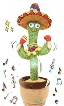 TAŃCZĄCY KAKTUS Z GITARĄ ŚPIEWAJĄCY POWTARZAJĄCY INTERAKTYWNY DLA DZIECI