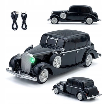 Radio Głośnik W Kształcie Auta Limuzyna Retro Duże Głośnik Bluetooth AUX