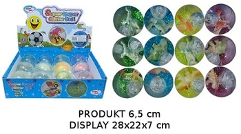 PIŁECZKA ŚW. Z DINOZAUREM WODNA 6,5 CM Z BROKATEM*12 BOX pak 144
Wymiary 6,5 cm / Wymiary displaya 28x22x7 cm / Waga displaya 1,864 kg, szt 0,146 kg