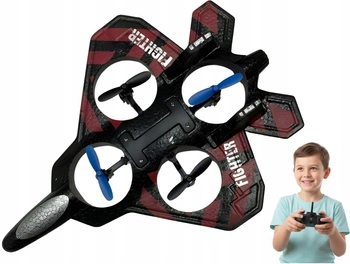 Dron Samolot Latający Piankowy Nauka Latania Sterowany Pilotem Czerwony